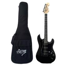 Guitarra Strato Seven Sgt-207 BK Preto C/ Bag - Seven Guitars Guitarra Strato Seven Sgt-207 BK Preto C/ Bag - Seven Guitars