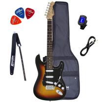 Guitarra Stratocaster Aria STG-003/SPL Sunburst + Capa + Correia + P10 + Afinador + Palhetas