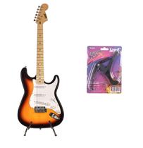 Guitarra stratocaster sunburst l-s1 3ts capotraste