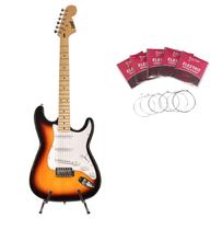 Guitarra stratocaster sunburst l-s1 3ts encordoamento