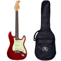Guitarra Stratocaster SX SST62 Car Vermelho Vintage com Bag