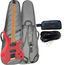 Guitarra Strinberg Headless Multiscale SHN6 Next Rd Vermelha + Bag Luxo