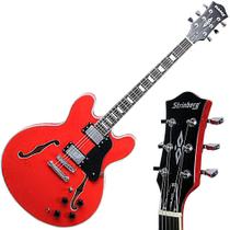 Guitarra Strinberg Semi-Acústica Shs300 RD Vermelha HH Passivo