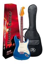 Guitarra Sx Sst 62 Stratocaster Lpb Rosewood Azul Com Bag