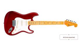 Guitarra sx sst57 strato vintage 3 capt singles car vinho