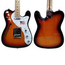 Guitarra SX TL Vintage Thinline Hollow Body ASH 3TS