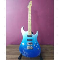 Guitarra Tagima Brasil Strato Stella H3 Ocean Fade Metal Azul Degradê c/ Captação Humbucker - Tagima