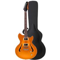 Guitarra Tagima Ekosonic GD Gold Semi Acústica Passiva C/ Case Guitarra Tagima Ekosonic GD Gold Semi Acústica Passiva C/ Case