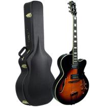 Guitarra Tagima Jazz 1900 VSB Vintage Sunburst Semi Acústica