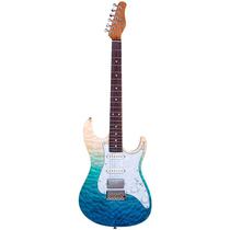 Guitarra Tagima Stella Strato DW DF/PW Transparent Blue