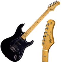 Guitarra Tagima Stratocaster TG-540 Escudo Black Escala Clara Preta