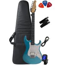 Guitarra Tagima TG-520 MBL Metallic Blue + Capa + Correia + P10 + Afinador + Palhetas