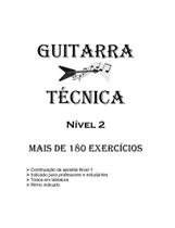Guitarra Técnica Nível 2 Mais de 200 exercícios