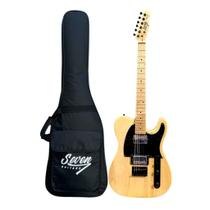 Guitarra Telecaster Seven Stc-307 HH NT Natural TRASTE INOX Com Bag