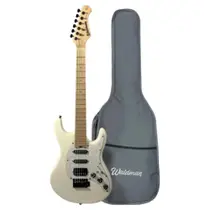 Guitarra waldman eletrica 6 cordas c/ capa st-441x aws/b