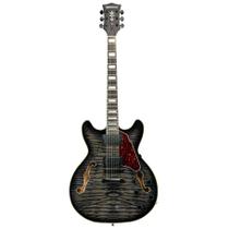 Guitarra Waldman GHO220Q BK Semi Hollow Black