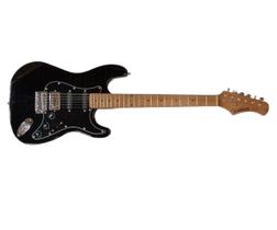 Guitarra waldman strato st-311x bbk/b preto c/ bag