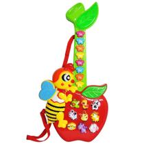 Guitarrinha Abelha Musical Infantil C/ Luz e Som - Dm Toys