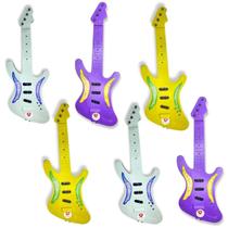 Guitarrinha Brinquedo Infantil Kit 6 Guitarra De Plástico - Europio