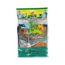 Gulliver Playset Tapete Grande Zoológico Figuras, Arvores e Cercas