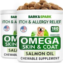 Guloseimas Omega 3 BARK & SPARK para cães com óleo de peixe 360 Guloseimas Omega 3 BARK & SPARK para cães com óleo de peixe 360