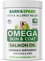 Guloseimas Omega 3 Bark&Spark para Cães e Gatos - 180 Cápsulas de Óleo de Peixe