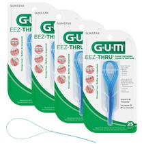 Gum Passa-fio Azul Com 100 Unidades