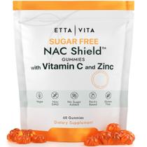 Gummies Etta Vita NAC sem açúcar com vitamina C e zinco 400 mg
