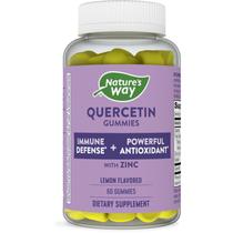 Gummies Nature's Way Quercetina com zinco 60 unidades de sabor de limão Gummies Nature's Way Quercetina com zinco 60 unidades de sabor de limão