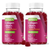 Gummies Viteey Colágeno e Biotina para cabelos, pele e unhas