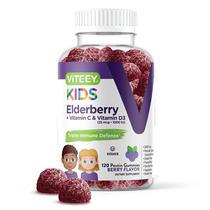 Gummies Viteey Sambucus Elderberry para crianças com vitamina D3 e C Gummies Viteey Sambucus Elderberry para crianças com vitamina D3 e C