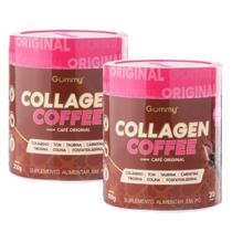 Gummy Collagen Coffee Café Original Kit 2 Potes De 200g Cada