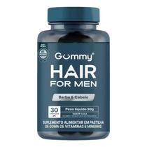 Gummy Hair For Men Barba e Cabelo Sabor Cola 30 Gomas 90g