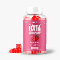 Gummy hair milo 30 unidades sabor morango sem açúcar Gummy hair milo 30 unidades sabor morango sem açúcar