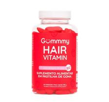 Gummy Hair Vitamin Morango Pote Com 60 Gomas Do Amor Original Cabelo Pele Unhas Fortalecimento