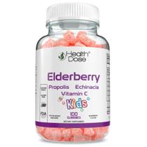 Gummy Vitamins Health Dose Sabugueiro Sambucus Kids 100 unidades