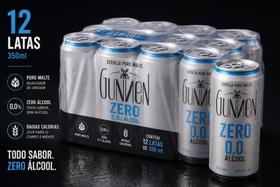 Gunnen Zero 0,0% Álcool Cerveja Puro Malte 350ml Gunnen Zero 0,0% Álcool Cerveja Puro Malte 350ml