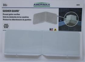 Gusher Guard Amerimax 25074 branco, pacote com 3 Gusher Guard Amerimax 25074 branco, pacote com 3