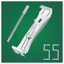 Gutter Clips Cattiry 6 polegadas, pacote com 55 unidades, niquelado, resistente à ferrugem