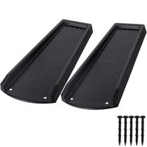 Gutter Downspout Splash Block mais gutter Black (pacote com 2) Gutter Downspout Splash Block mais gutter Black (pacote com 2)