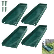 Gutter Downspout Splash Block Teisaiko 40 cm verde 8 unhas