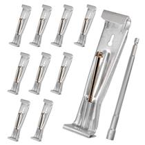 Gutter Hangers, pacote com 10, 12,7 cm, estilo K, com parafusos resistentes à ferrugem Gutter Hangers, pacote com 10, 12,7 cm, estilo K, com parafusos resistentes à ferrugem