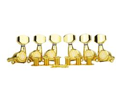Guyker Afinadores de Trava para Guitarra 6 Peças 1:18 Dourado Guyker Afinadores de Trava para Guitarra 6 Peças 1:18 Dourado