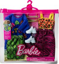 Gwf04 barbie roupas e acessorios girl power vibrantes hjt36 (43030)