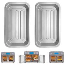 GWYSY Assadeira Grill para Air Fryer 29 x 17 cm Aço 2 Unidades