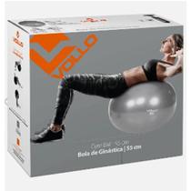 Gym Ball Vollo 55 cm cinza com Bomba