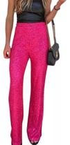 H0102-Calça Feminina Pantalona Paetê Lantejoula Brilho Festa 290m H0102-Calça Feminina Pantalona Paetê Lantejoula Brilho Festa 290m