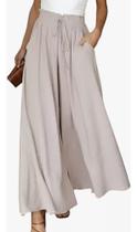H2309 Calça Solta Larga Comfy Pantalona Amarração Básica Jl123