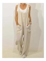 H2510- Macacão Solto Comfy Largo Bolso Soltinho M120 H2510- Macacão Solto Comfy Largo Bolso Soltinho M120