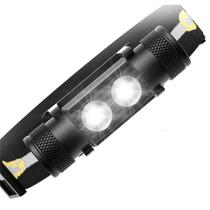 H25S farol 18650 farol duplo Luminus SST40 LED 1200lm lâmpada recarregável USB